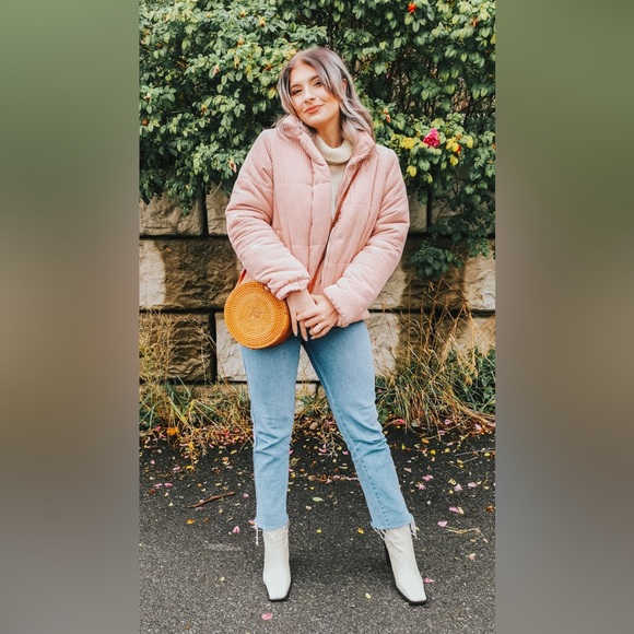 Sadie & Sage Light Pink Puffer Jacket - Picture 1 of 5